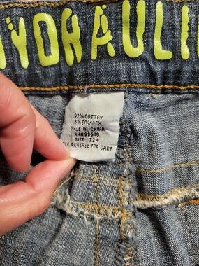 Hydraulic Women's Jeans with Neon Yellow Logo